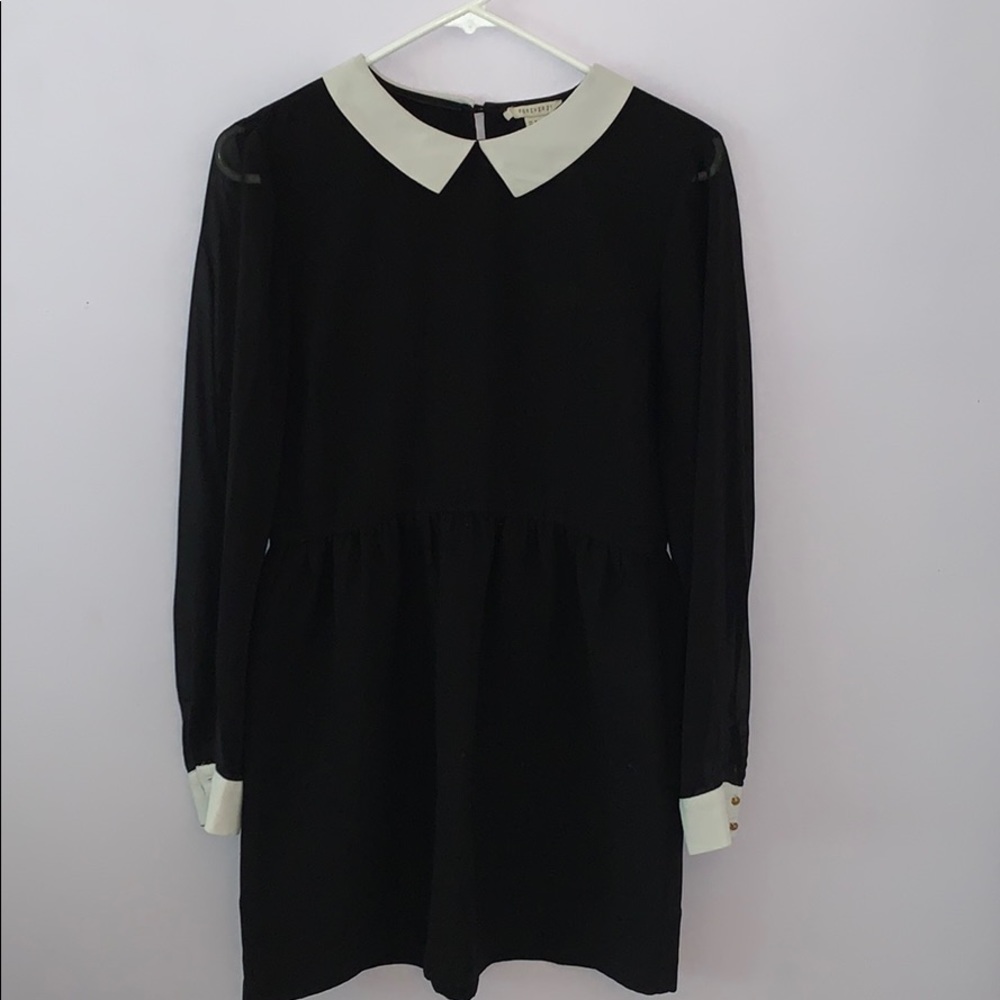 Black and white collared Forever 21 dress